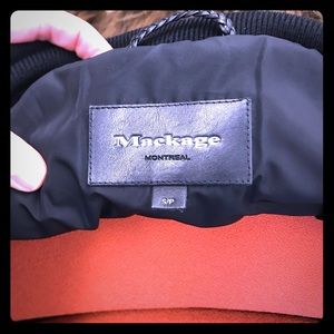 Mackage Fur coat Size Small